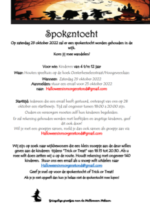 Spooktocht 29 oktober @ Houten Speeltuin hoek Oosterhesselenstraat/Hoogeveenlaan