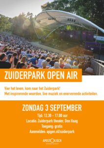 Zuiderpark open air - Vier het leven @ Zuiderpark Theater