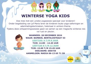 Winterse Yoga Kids 8 tm 12 jaar Aanmelden verplicht @ Bamboe