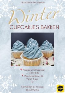 Winter Cupcakejes bakken - Aanmelden verplicht @ Maartensdijklaan 185