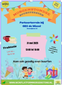 Morgenstonds Buurtfeest @ Parkeerterrein bij OBS De Wissel