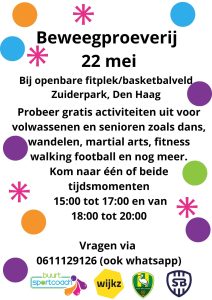 Beweegproeverij @ Openbare fitplek / basketbalveld Zuiderpark