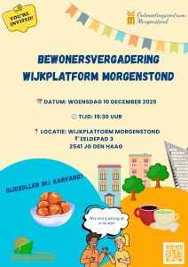 Bewonersavond Wijkplatform Morgenstond @ Ontmoetingscentrum Morgenstond