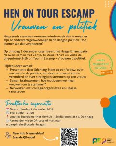 Hen on tour Escamp - vrouwen en politiek @ buurtkamer 't vierhuis