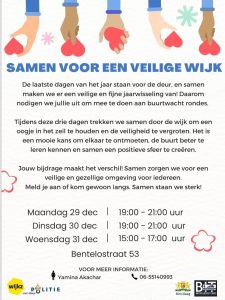 Samen voor een veilige wijk @ Bentelostraat 53