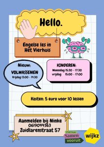 Engelse Les in het Vierhuis - voor volwassenen @ t vierhuis